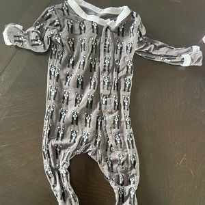 Kickee pants boys dog footie - 0-3 months